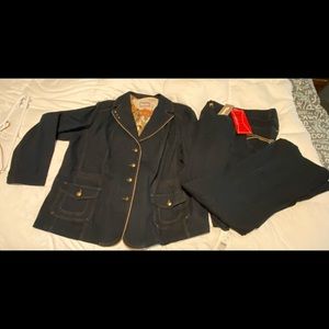 NWT Woman’s Tanjay 3 piece denim suit